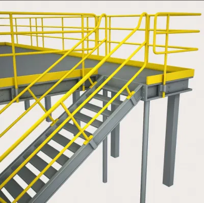 Индивидуальные сверхмощные стальные рабочие платформы и алюминиевые лестничные дорожки