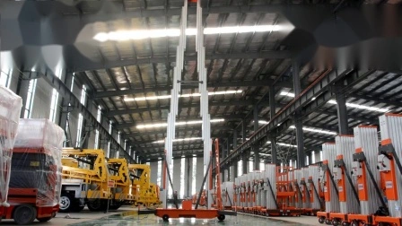 10-метровая одномачтовая чистая воздушная рабочая крытая подъемная платформа из алюминиевого сплава